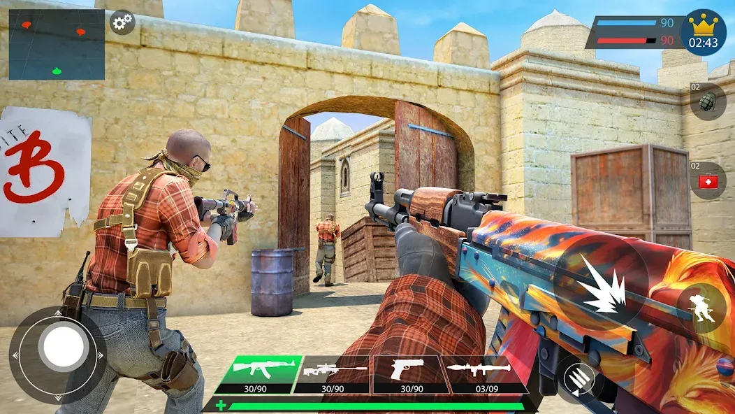 Commando Gun Shooting Games 3D МОД/Взлом [Бесконечные деньги, Монеты и Мега MOD] Screenshot 2