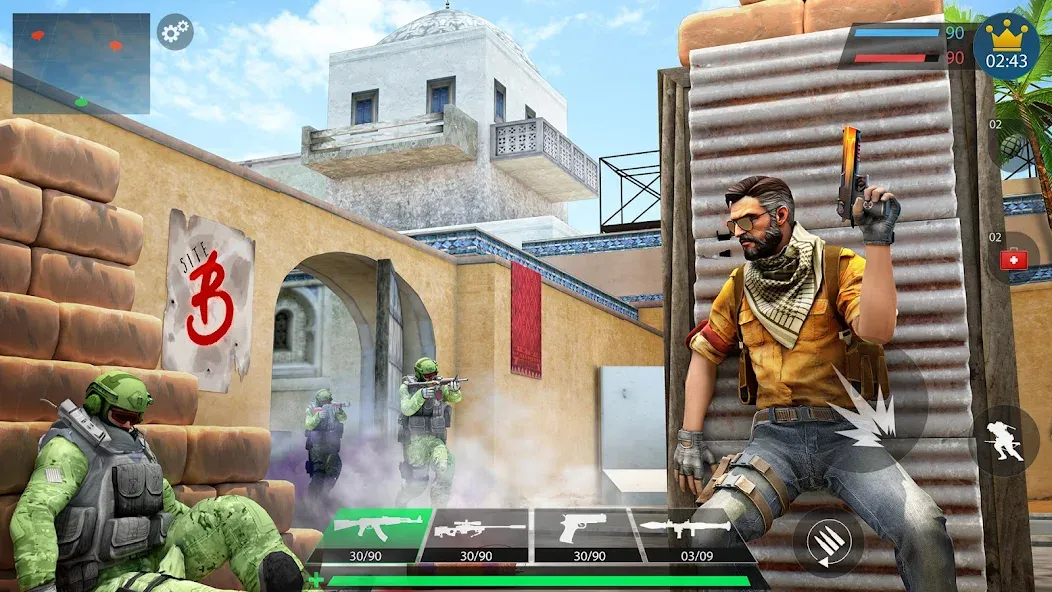 Commando Gun Shooting Games 3D МОД/Взлом [Бесконечные деньги, Монеты и Мега MOD] Screenshot 3