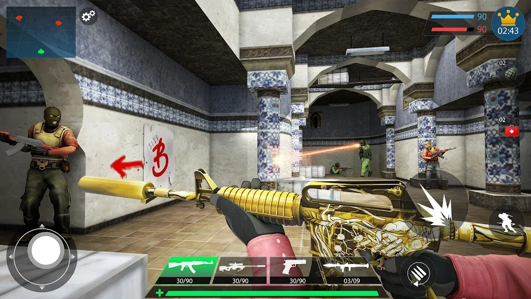 Commando Gun Shooting Games 3D МОД/Взлом [Бесконечные деньги, Монеты и Мега MOD] Screenshot 4