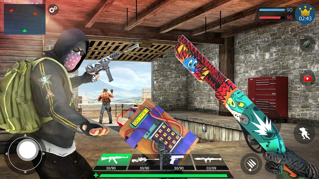 Commando Gun Shooting Games 3D МОД/Взлом [Бесконечные деньги, Монеты и Мега MOD] Screenshot 5