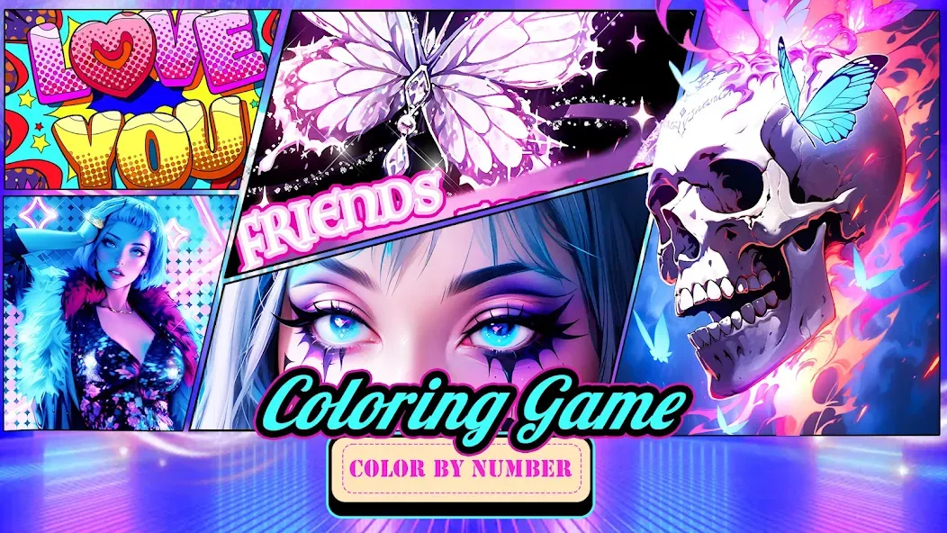Coloring Games-Color By Number МОД/Взлом [Все открыто, Дополнительные деньги и Меню MOD] Screenshot 1