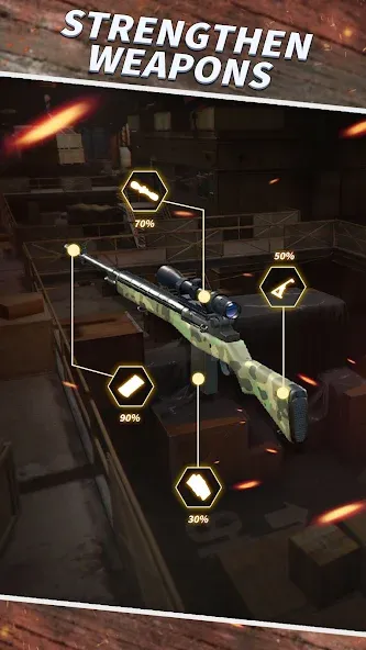 Sniper Shooting : 3D Gun Game МОД/Взлом [Много денег, Монет и Все открыто] Screenshot 1