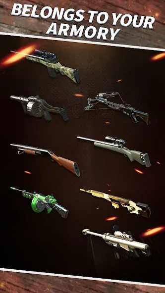 Sniper Shooting : 3D Gun Game МОД/Взлом [Много денег, Монет и Все открыто] Screenshot 3