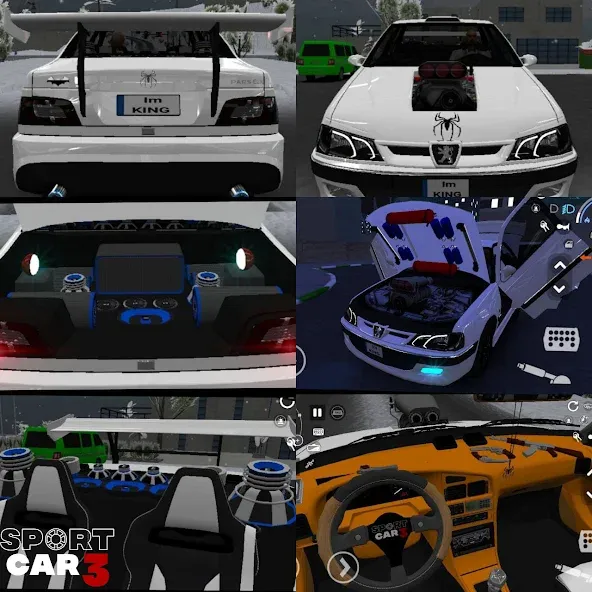 Sport car 3 : Taxi & Police - (Спорткар 3) МОД/Взлом [Бесконечные деньги, Монеты и Мега MOD] Screenshot 1