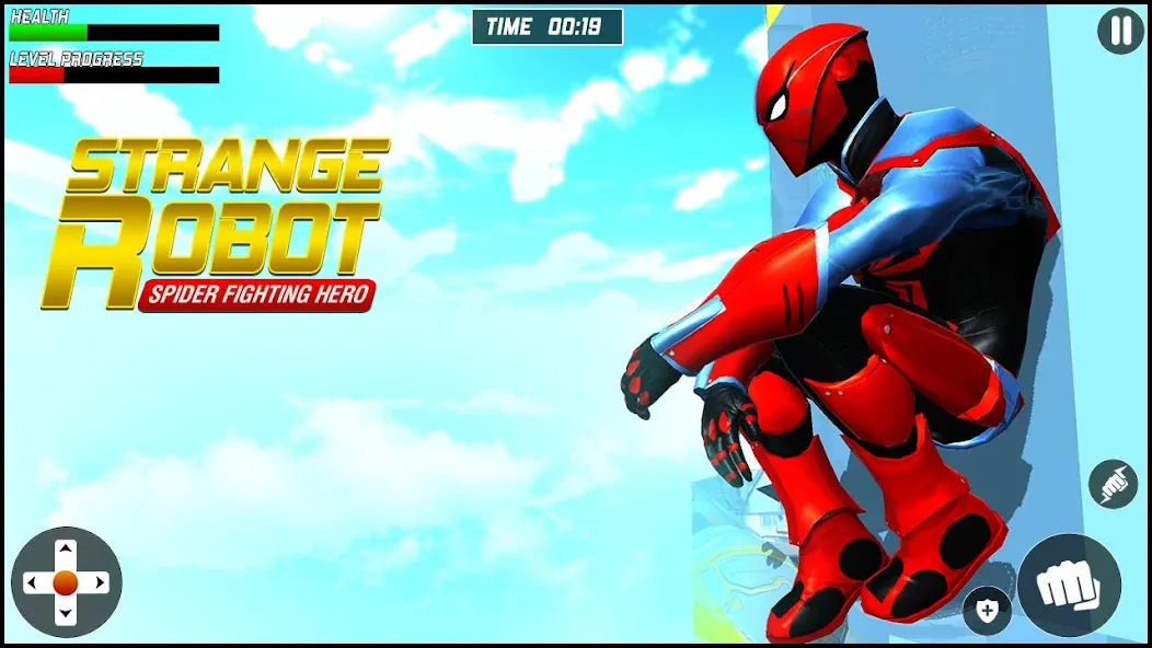 Strange Robot Spider hero Game МОД/Взлом [Много монет, Открытые уровни и Мега MOD] Screenshot 1