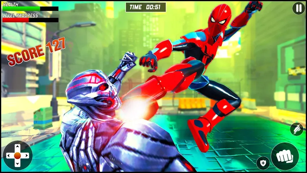 Strange Robot Spider hero Game МОД/Взлом [Много монет, Открытые уровни и Мега MOD] Screenshot 3