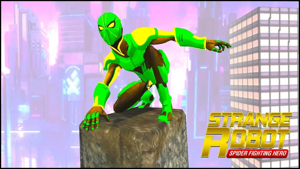 Strange Robot Spider hero Game МОД/Взлом [Много монет, Открытые уровни и Мега MOD] Screenshot 5