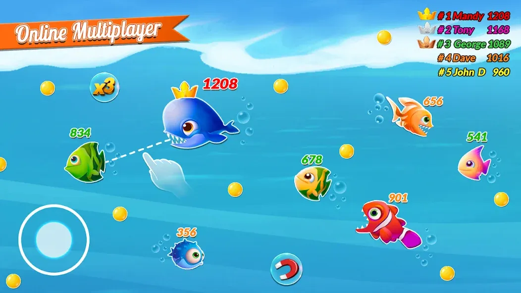 Fish.IO Fish Games Shark Games (Фиш Ай О Фиш Геймс Шарк Геймс) МОД/Взлом [Много денег, Монет и Все открыто] Screenshot 2