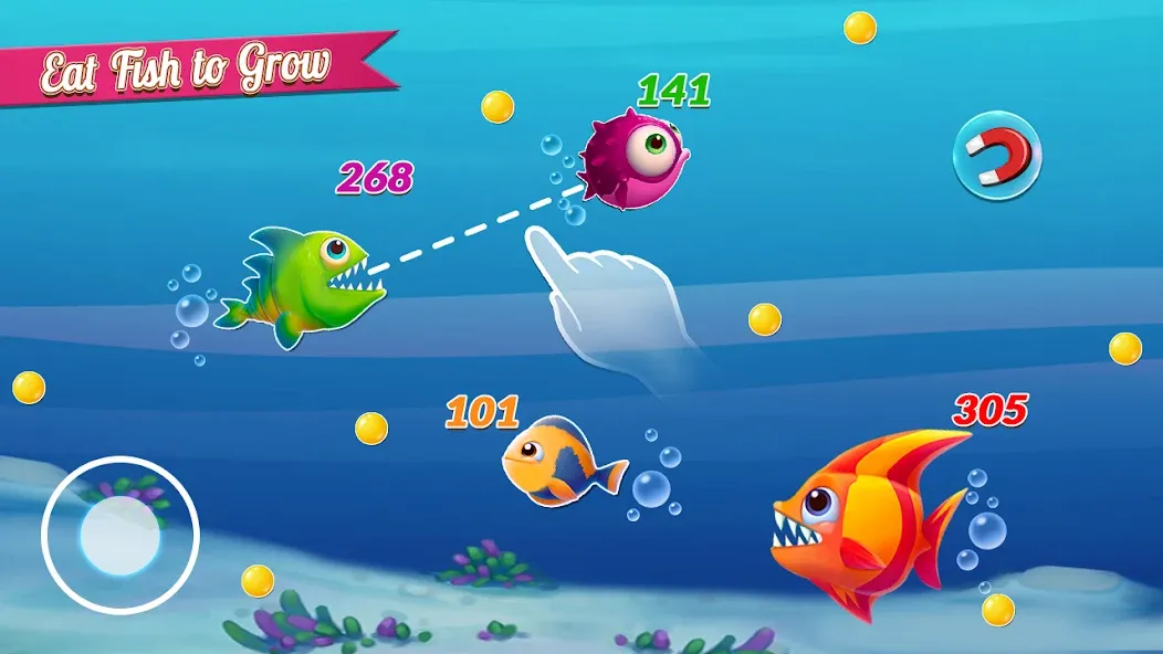 Fish.IO Fish Games Shark Games (Фиш Ай О Фиш Геймс Шарк Геймс) МОД/Взлом [Много денег, Монет и Все открыто] Screenshot 5