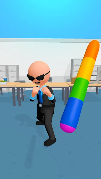 Crazy Office — Slap & Smash МОД/Взлом [Много денег, Монет и Все открыто] Screenshot 1