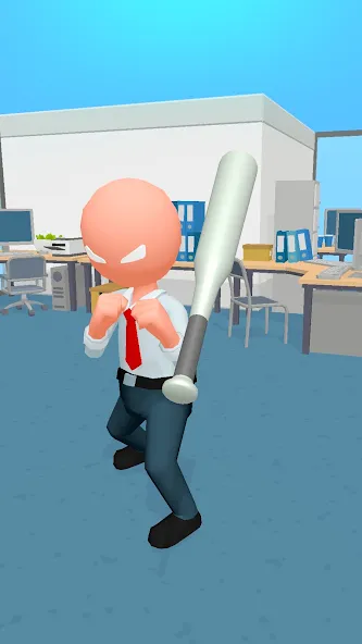 Crazy Office — Slap & Smash МОД/Взлом [Много денег, Монет и Все открыто] Screenshot 3
