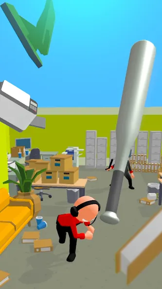 Crazy Office — Slap & Smash МОД/Взлом [Много денег, Монет и Все открыто] Screenshot 4