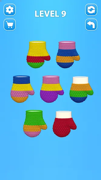 Cozy Knitting: Sorting games (Кози Ниттинг) МОД/Взлом [Много денег, Монет и Все открыто] Screenshot 2
