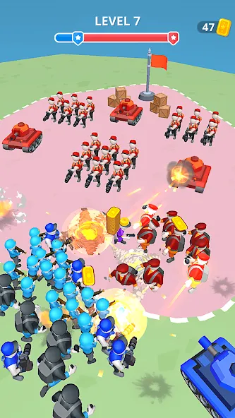 Army War Camp—Battle Game МОД/Взлом [Меню, Бесконечные монеты и Открытые уровни] Screenshot 5