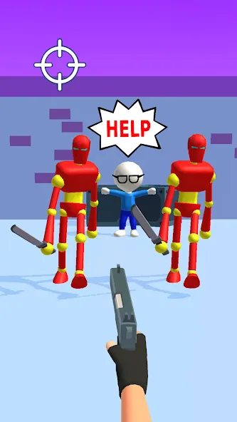 Gun Master 3D - Shoot 'Em Down (Ган Мастер 3Д) МОД/Взлом [Деньги, Монеты и Меню MOD] Screenshot 4