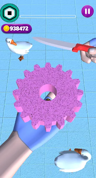 Robux Slice Soap (Робакс Слайс Соап) МОД/Взлом [Меню, Бесконечные монеты и Открытые уровни] Screenshot 3