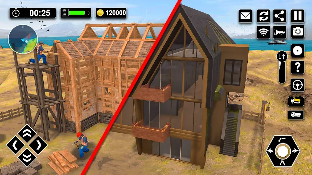 Wood House Construction Game МОД/Взлом [Много монет, Открытые уровни и Мега MOD] Screenshot 4