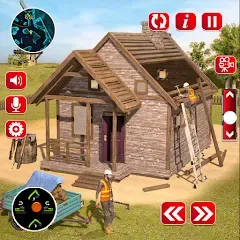 Скачать Wood House Construction Game Взлом (Много денег) на Андроид бесплатно