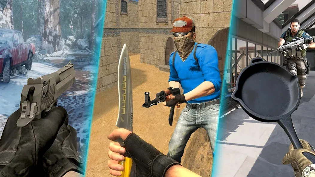 Anti Terrorist Shooting Game МОД/Взлом [Меню, Бесконечные монеты и Открытые уровни] Screenshot 4