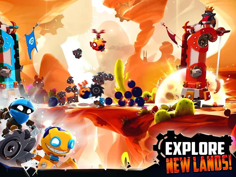 Badland Brawl (Бэдлэнд Броул) МОД/Взлом [Меню, Бесконечные монеты и Открытые уровни] Screenshot 3