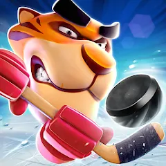 Скачать Взломанная Rumble Hockey (Много денег и кристаллы) на Андроид