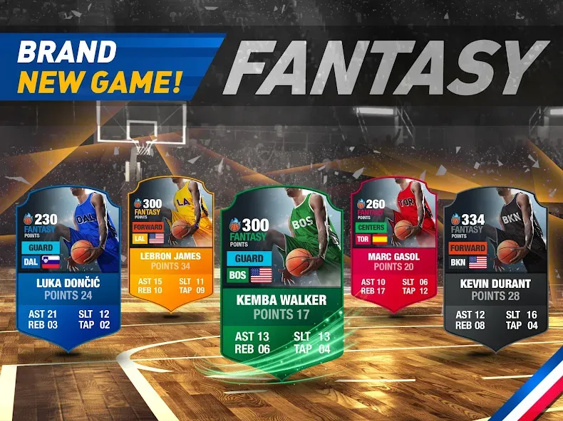 Basketball Fantasy Manager NBA МОД/Взлом [Бесконечные деньги, Монеты и Мега MOD] Screenshot 3