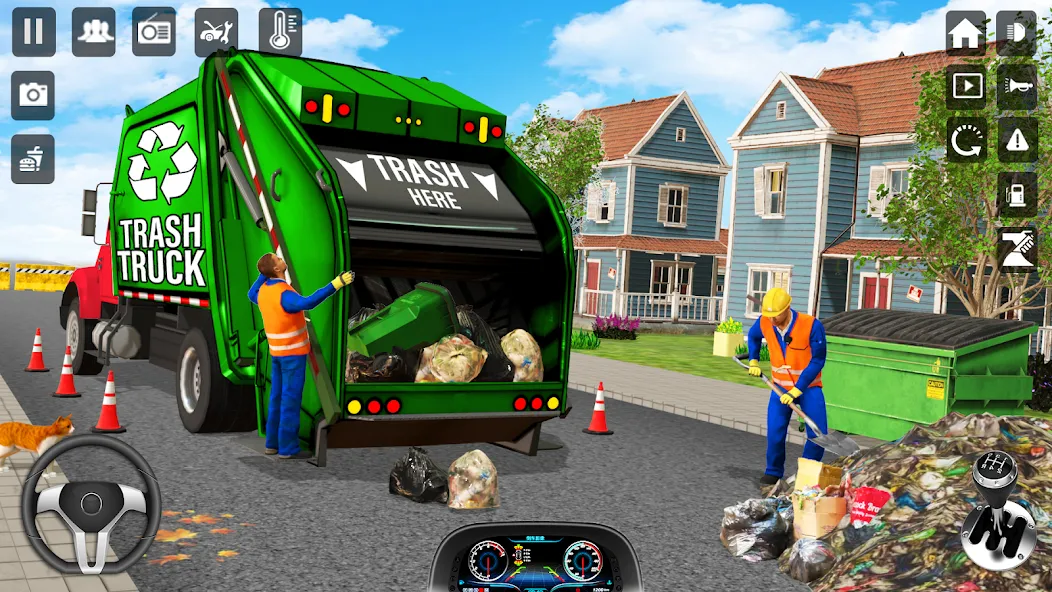 Trash Truck Games Simulator 3D МОД/Взлом [Бесконечные деньги, Монеты и Мега MOD] Screenshot 1