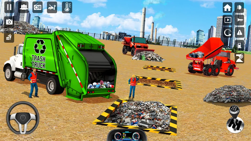 Trash Truck Games Simulator 3D МОД/Взлом [Бесконечные деньги, Монеты и Мега MOD] Screenshot 3