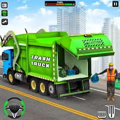 Скачать Взломанная Trash Truck Games Simulator 3D на Андроид (Много денег)