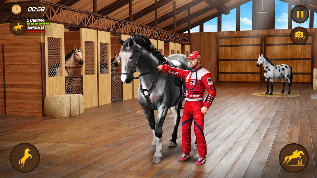 Horse Racing Game: Horse Games МОД/Взлом [Все открыто, Дополнительные деньги и Меню MOD] Screenshot 1