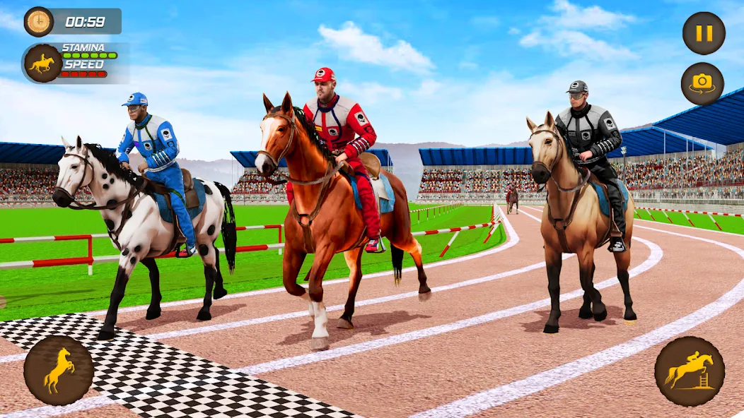 Horse Racing Game: Horse Games МОД/Взлом [Все открыто, Дополнительные деньги и Меню MOD] Screenshot 2