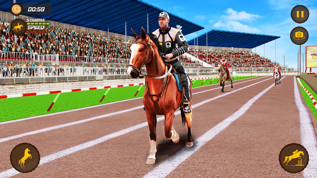 Horse Racing Game: Horse Games МОД/Взлом [Все открыто, Дополнительные деньги и Меню MOD] Screenshot 3