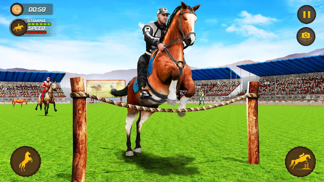 Horse Racing Game: Horse Games МОД/Взлом [Все открыто, Дополнительные деньги и Меню MOD] Screenshot 5