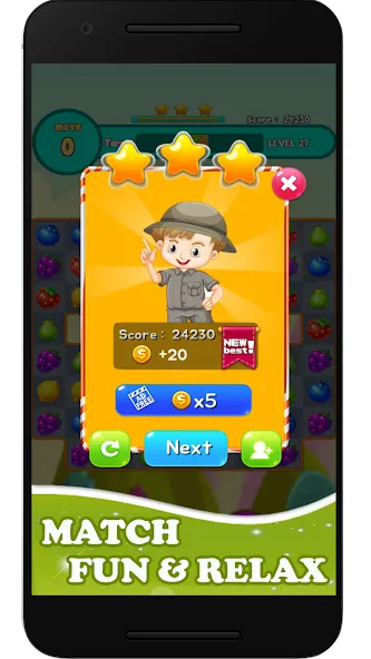 Fruits Mania 2024 (Фрутс Мания 2023) МОД/Взлом [Много монет, Открытые уровни и Мега MOD] Screenshot 1