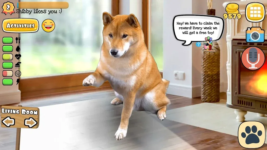 Adopt a pet : Corgi Games (Риал Петс бай Фруви) МОД/Взлом [Деньги, Монеты и Меню MOD] Screenshot 2