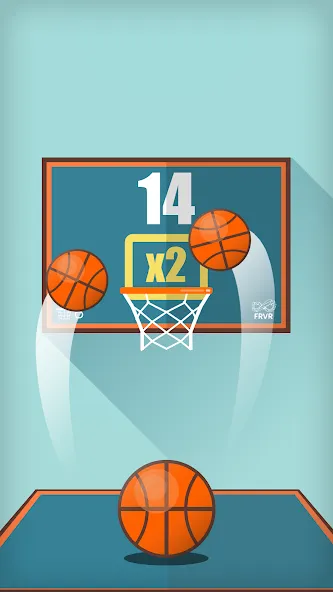 Basketball FRVR - Dunk Shoot (Баскетбол ФРВР) МОД/Взлом [Бесконечные деньги, Монеты и Мега MOD] Screenshot 1
