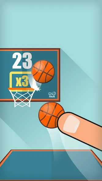 Basketball FRVR - Dunk Shoot (Баскетбол ФРВР) МОД/Взлом [Бесконечные деньги, Монеты и Мега MOD] Screenshot 3