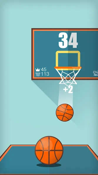 Basketball FRVR - Dunk Shoot (Баскетбол ФРВР) МОД/Взлом [Бесконечные деньги, Монеты и Мега MOD] Screenshot 4