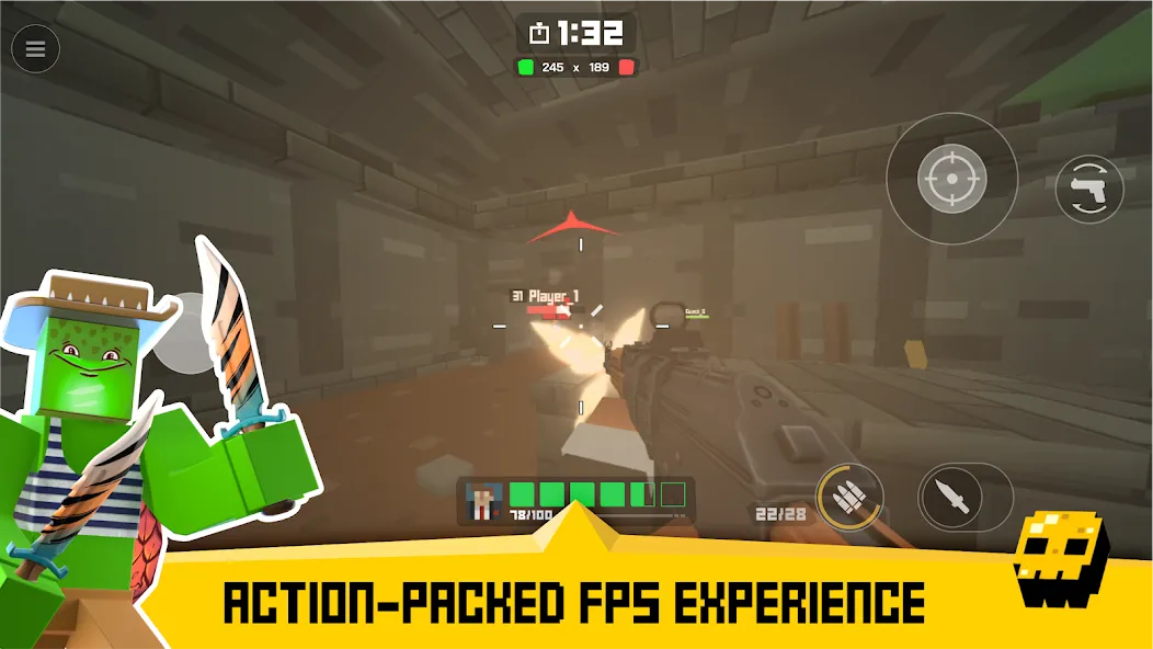 Krunker FRVR - Multiplayer FPS (Крункер ФРВР) МОД/Взлом [Все открыто, Дополнительные деньги и Меню MOD] Screenshot 5