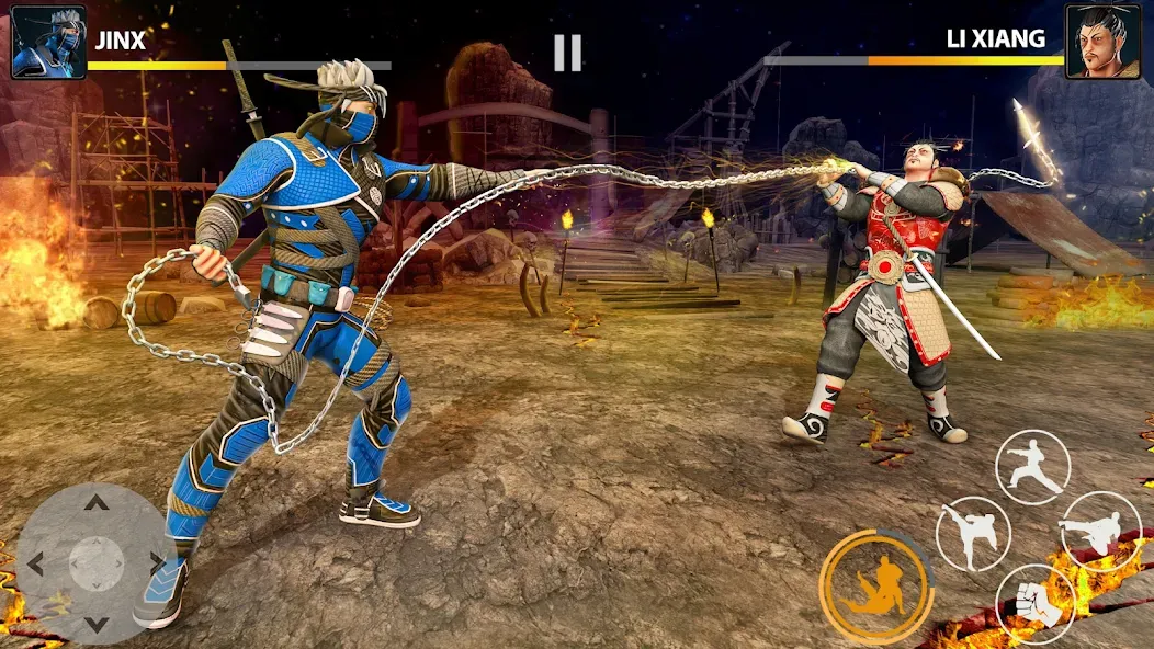 Ninja Clash: Karate Fighters (Ниндзя Мастер) МОД/Взлом [Бесконечные деньги, Монеты и Мега MOD] Screenshot 2