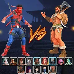 Скачать взломанную Ninja Clash: Karate Fighters на Андроид (Мод: много денег и разблокированы все персонажи) бесплатно