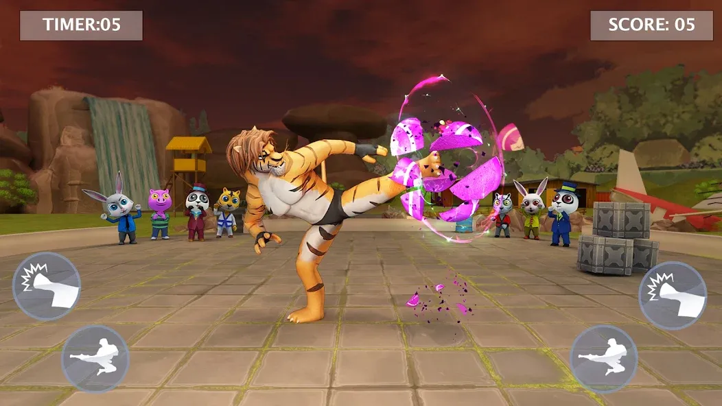 Kung Fu Animal: Fighting Games (Кунгфу животное) МОД/Взлом [Много денег, Монет и Все открыто] Screenshot 5