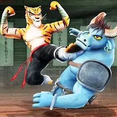 Скачать Kung Fu Animal: Fighting Games Взлом (Много денег) на Андроид бесплатно