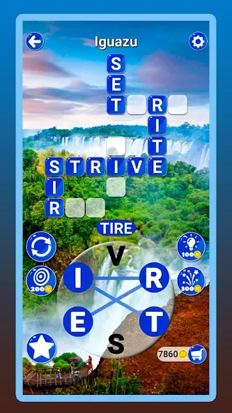 Around the Word: Crossword Puz МОД/Взлом [Много монет, Открытые уровни и Мега MOD] Screenshot 3