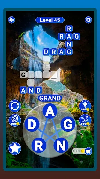 Around the Word: Crossword Puz МОД/Взлом [Много монет, Открытые уровни и Мега MOD] Screenshot 5