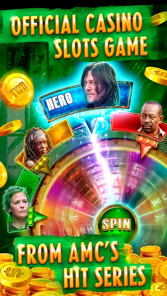 The Walking Dead Casino Slots (Зе Вокинг Дед Казино Слотс) МОД/Взлом [Все открыто, Дополнительные деньги и Меню MOD] Screenshot 2