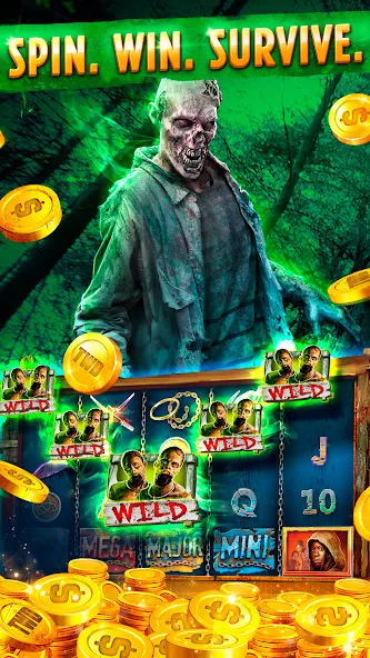 The Walking Dead Casino Slots (Зе Вокинг Дед Казино Слотс) МОД/Взлом [Все открыто, Дополнительные деньги и Меню MOD] Screenshot 3