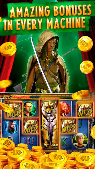 The Walking Dead Casino Slots (Зе Вокинг Дед Казино Слотс) МОД/Взлом [Все открыто, Дополнительные деньги и Меню MOD] Screenshot 4