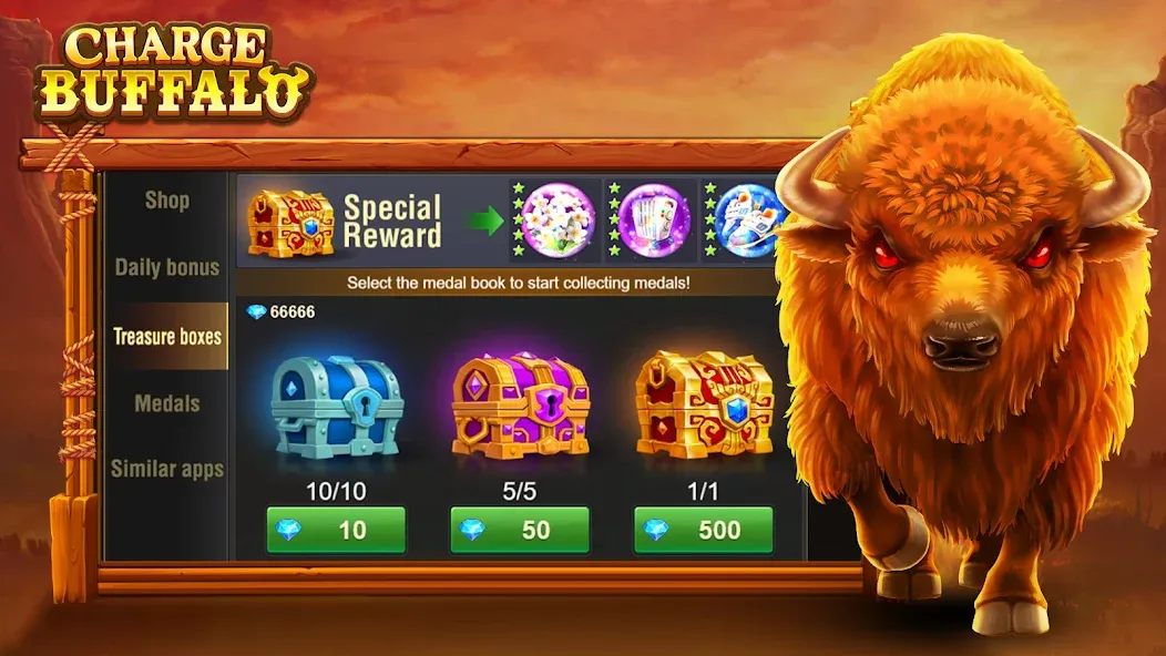 Charge Buffalo Slot-TaDa Games (Чардж Буффало Слот) МОД/Взлом [Много монет, Открытые уровни и Мега MOD] Screenshot 4
