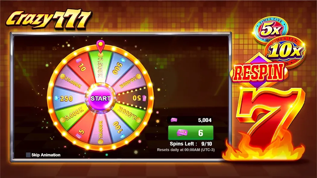 Crazy 777 Slot-TaDa Games (Крэйзи 777 Слот) МОД/Взлом [Деньги, Монеты и Меню MOD] Screenshot 5